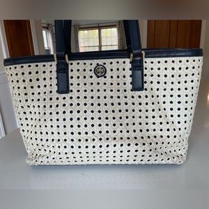 Tory Burch Bag Robinson Basket Weave Tote Shoulder bag